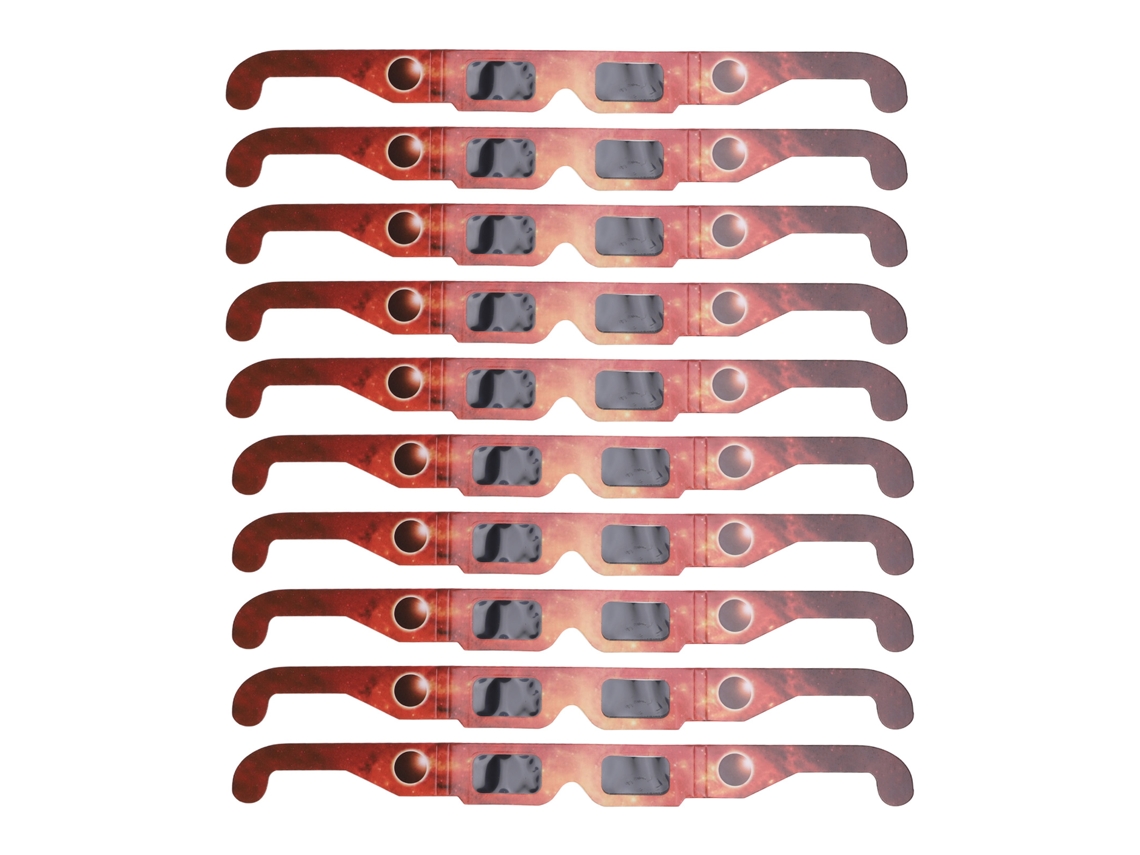 Óculos De Eclipse Solar Laxiscreed Para Proteção Ocular – Pack De 10 Peças Seguras