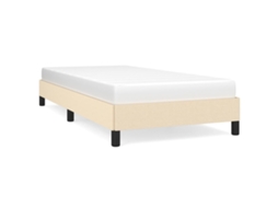 Bed Frame, Bed Frames Vidaxl Creme Tecido (100 X 200 Cm)