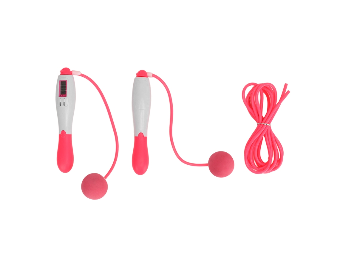 Omni-corda De Pular Sem Fio Com Contador 4 Modos Ajustáveis Aço Inoxidável Equipamento De Fitness Exercício Rosa