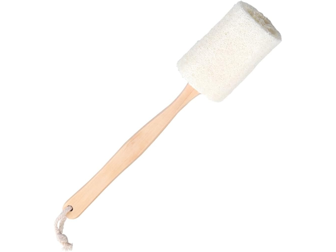 Lurelia Kit De 2 Buchas Vegetais De Banho De Cuidado Corporal, Cabo Longo E Com Argola, Uso Diário