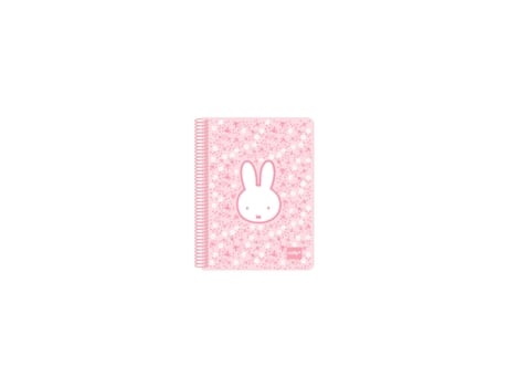 Caderno Miffy Flores A5 80 Folhas