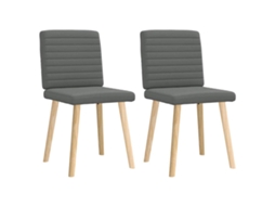 Dining Chair, Dining Chairs Vidaxl Cinzeto Tecido (n/a)