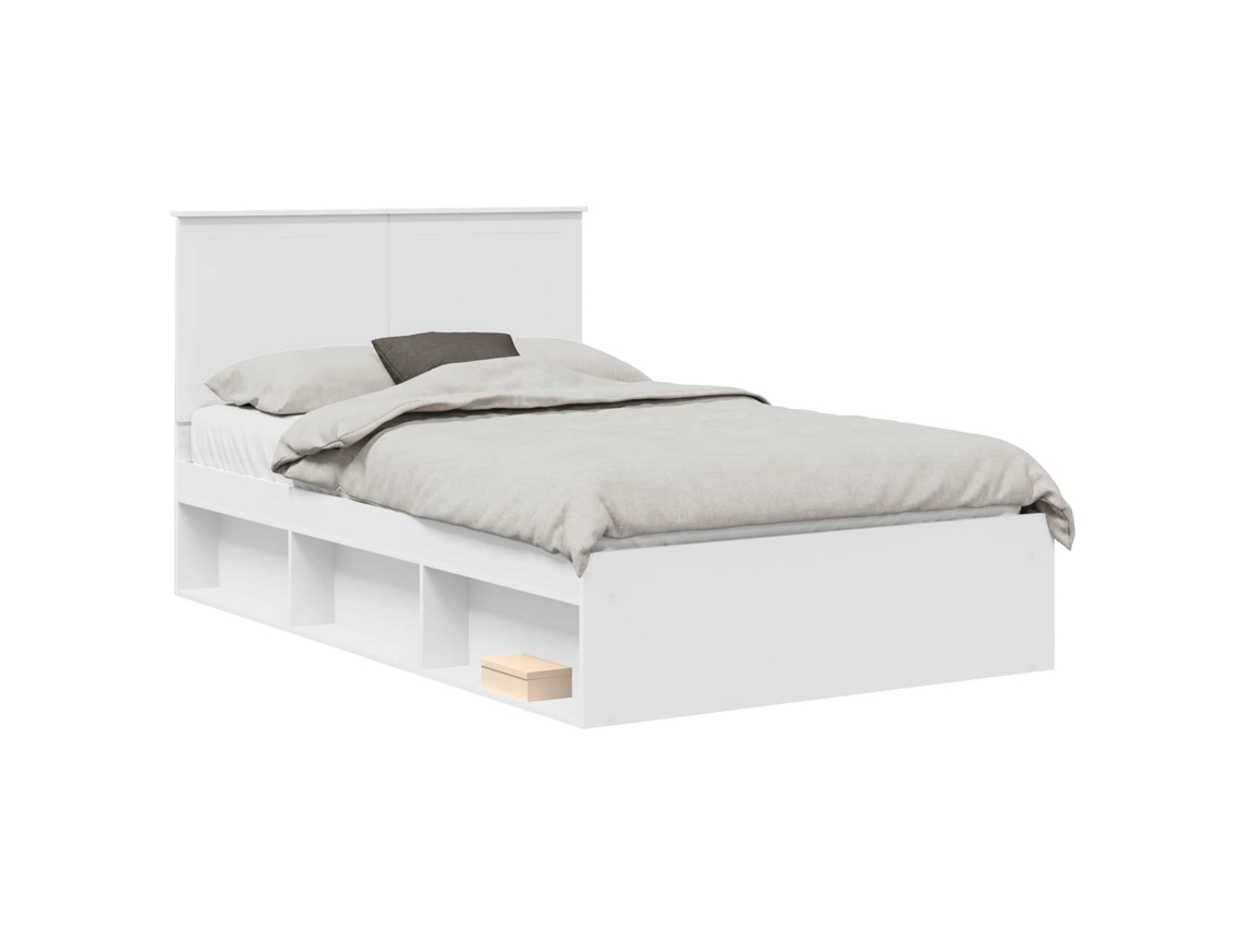 Estrutura da Cama com Cabeceira Branco 120 X 200 Cm MAISON EXCLUSIVE