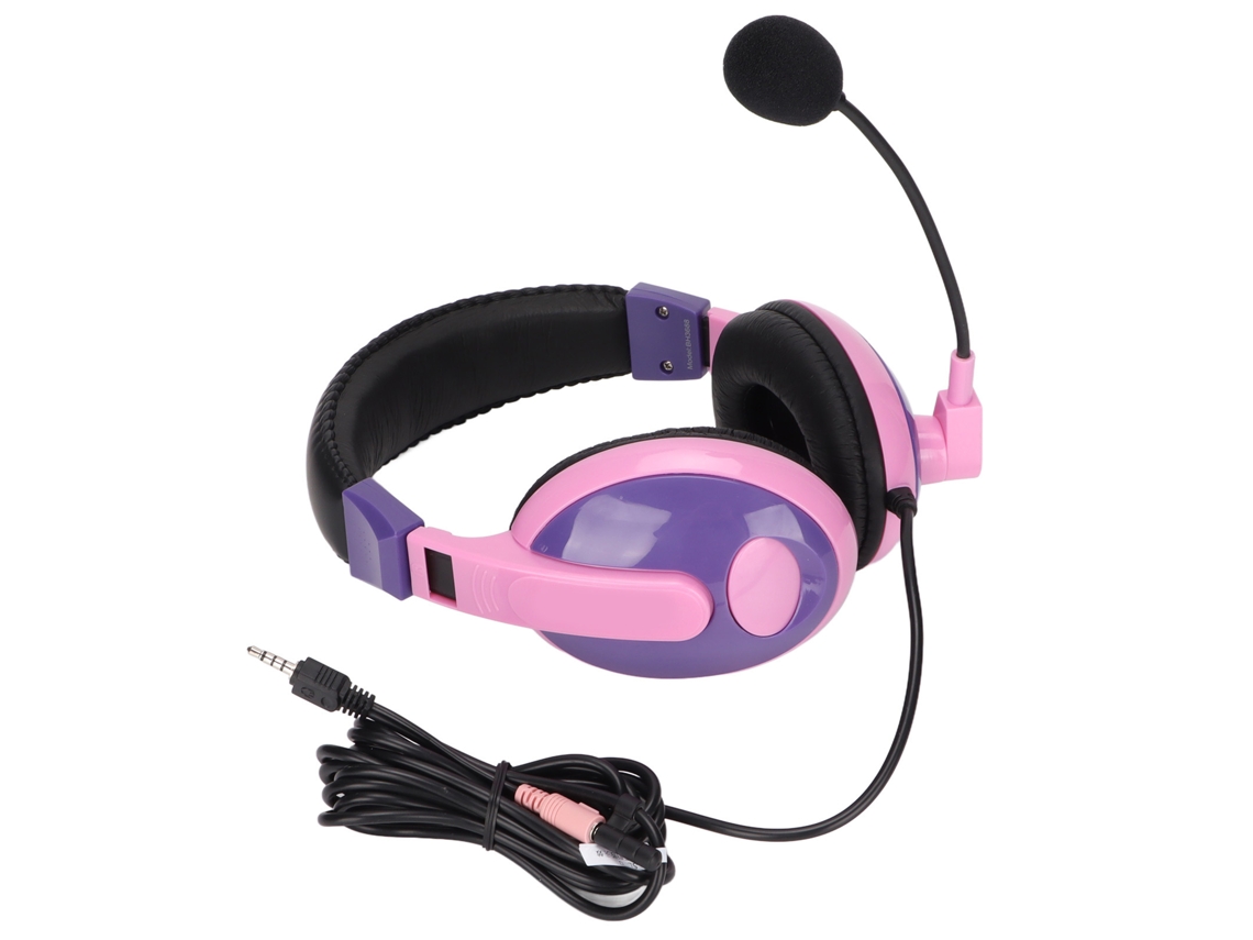 Fone de Ouvido Gamer LAXISCREED com Microfone Roxo