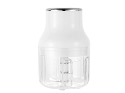 Mini Picador de Alho Elétrico Adequado para Cortar Legumes/Moedor de Carne/Espremedor de Frutas/Moedor de Salada 250Ml Branco