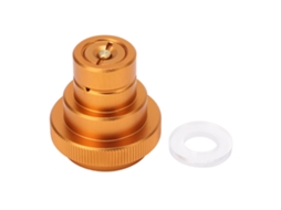Adaptador rápido de CO2 em liga de latão e alumínio com rosca macho TR21 4 para Duo