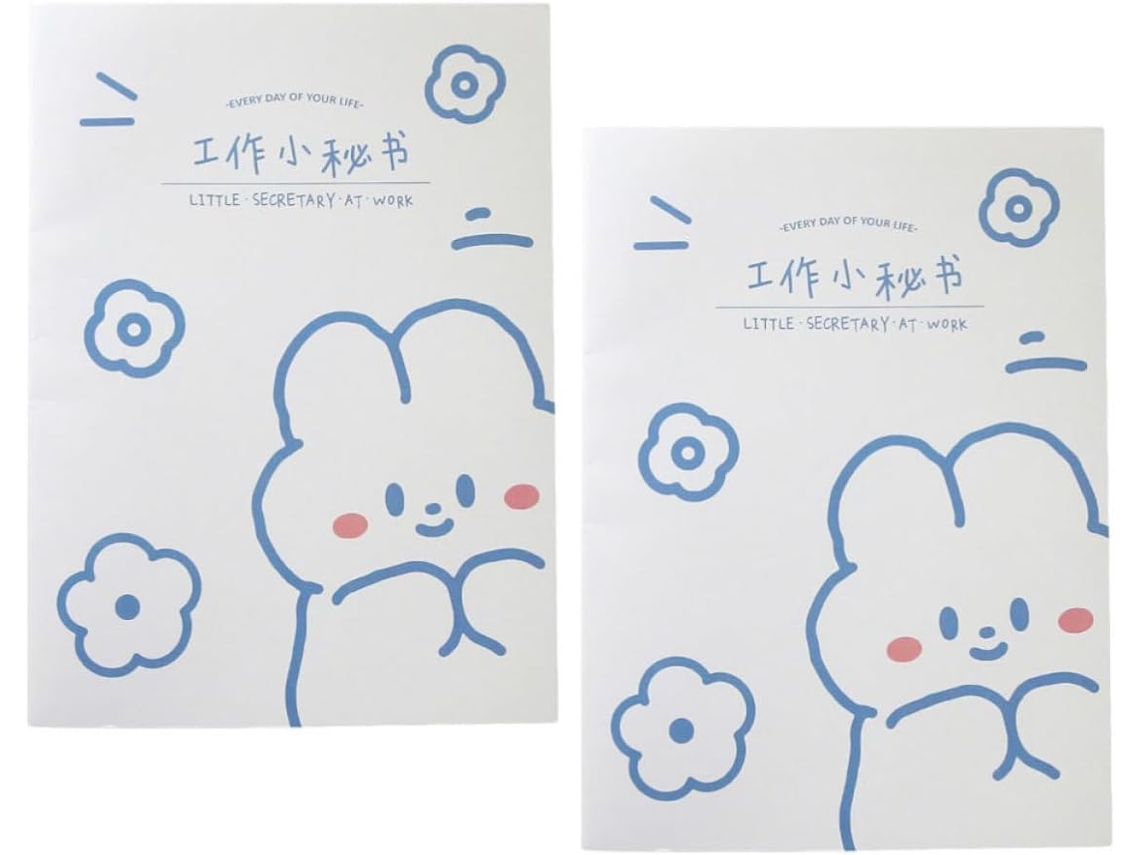 Carnet Comme Présent Pour De Planification Annuel 2pcs Para Élève Em Papel Branco Écriture Fluide Ami Ou