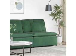 Vidaxl Módulo Central Para Sofá Modular Com Almofadas, Verde Escuro, 100 Cm