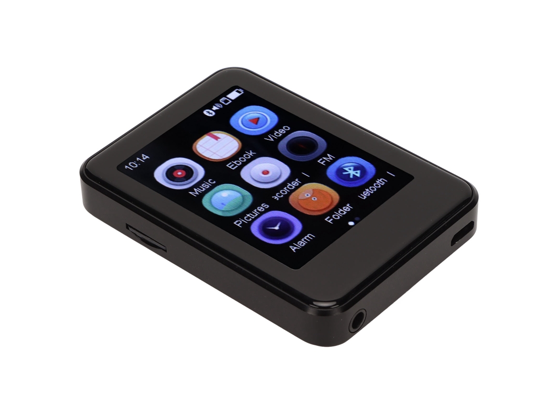 Leitor Mp3 Bluetooth Yizhood Mp08 2.5inch Ecrã Tátil 16g Tf Card (preto)