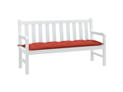 Vidaxl Almofadão P/ Banco Jardim 150x50x7 Cm Mesclado Tecido Vermelho