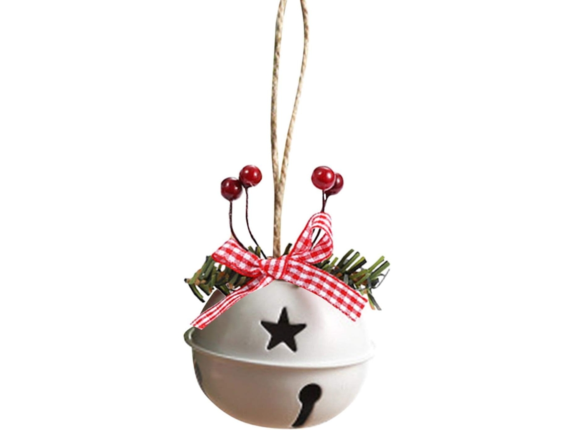 KOFIHETY Sinos Artesanais Duráveis E Leves Com Design De Floco De Neve, Enfeites Multicoloridos Para Árvore De Natal