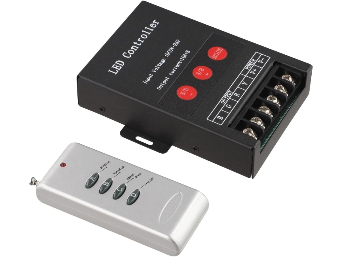 Dimmer De Led Com Comando Para Fitas De Led Flexíveis, Compatível Com Dc 5v