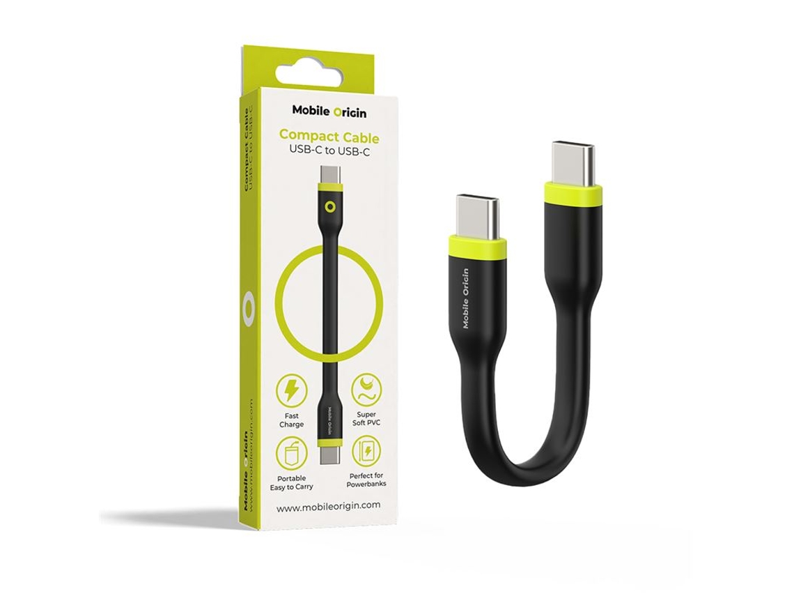 Cabo Usb c Compacto para Laptop, Celular e Smartphone | MOBILE ORIGIN