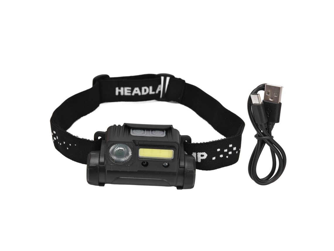 2026 lanterna Frontal Led Cob de Alto Brilho com Indução, Carregamento Usb e Íman, Ideal para Pesca
