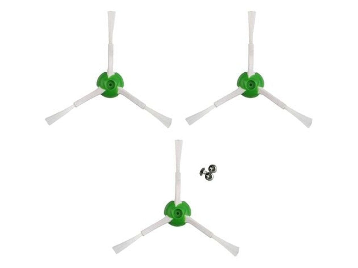 Conjunto De 3 Escovas Laterais Para Roomba E5/i7/e5154/e5158.