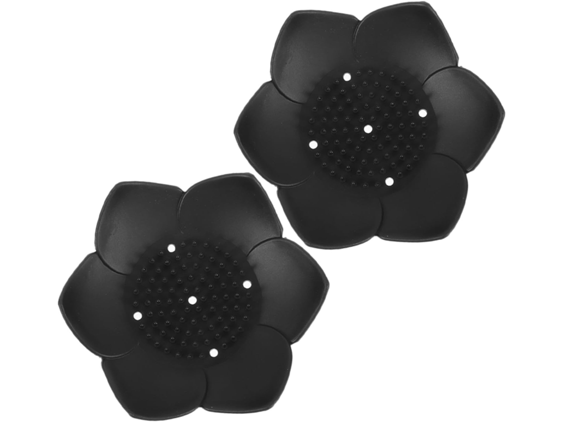 Saboneteira De Silicone Com Drenagem Automática, Design Moderno Em Formato De Lótus, Porta-sabonete Para Banheiro, Kit