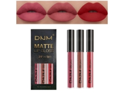 3pcs Ruby Red Nude Pink Mauve Matte Liquid Lip Stain Sets Para Mulheres Longa Duração 24 Horas Red Stay On Matte Lipstick Light Skin Labiales Ehstmind