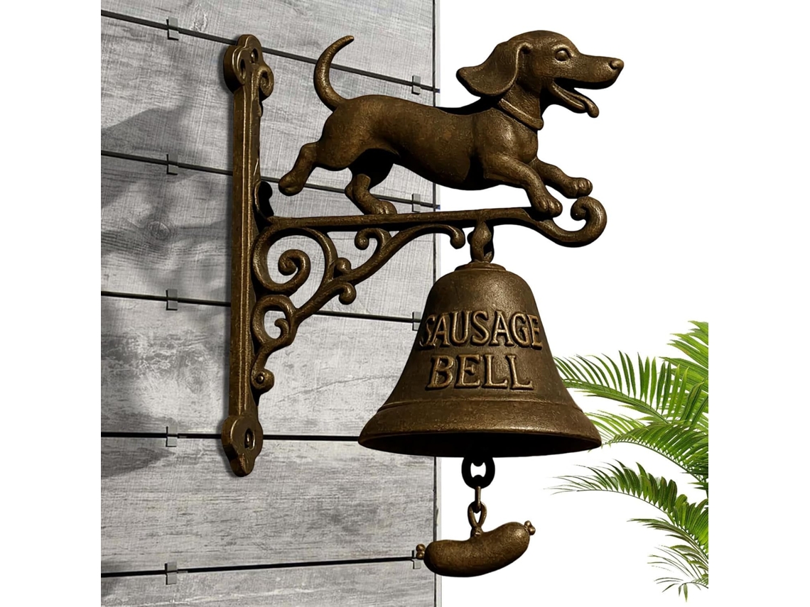 Campainha para Área Externa, Decoração para Casa, Campainha de Porta, Campainha de Entrada, em Formato de Dachshund, CHABERLU