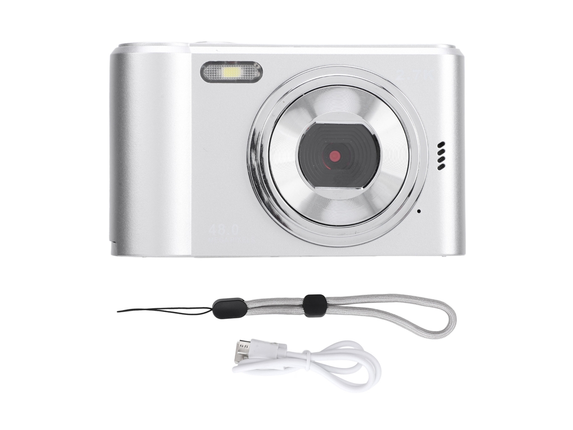Câmera Digital 48mp Com Zoom Digital 8x, Tela De 2.4 Polegadas E Autofoco, Gravação 2.7k
