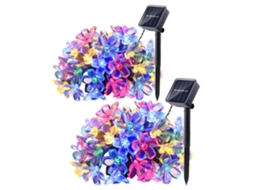 2 X Luzes de Cerejeira Movidas a Energia Solar 12 M, 60 Luzes STELASPLEN