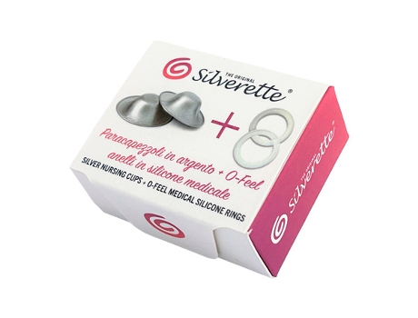 Protetores de Mamilos SILVERETTE® (Prata - 4,5 cm)