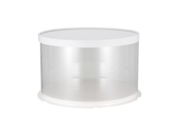 1pcs Caixa De Bolo De Plástico Para Cupcake De Sobremesa De 10 Polegadas