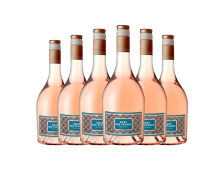 Vinho rosé LES VINS DE SAINT SATURNIN Rosé des Plages Premium Gris Mont Baudile Vin de Pays d'Oc (0.75 L - 6 Unidades)