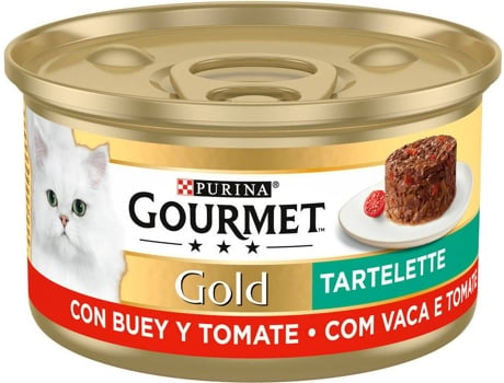 Ração Húmida PURINA Gourmet Gold Tartelette com Vaca e Tomate (85g)