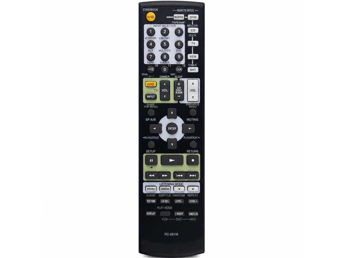 Comando À Distância De Substituição Compatível Com Recetor Av Onkyo Rc-681m_zhd
