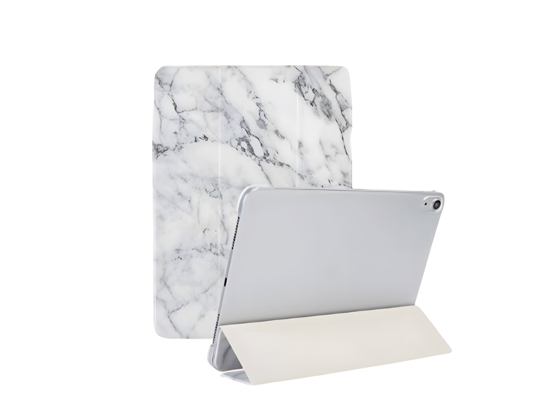 Capa Para Ipad 10.2, Compatível Com 7ª, 8ª E 9ª Geração, Com Estampa De Mármore.