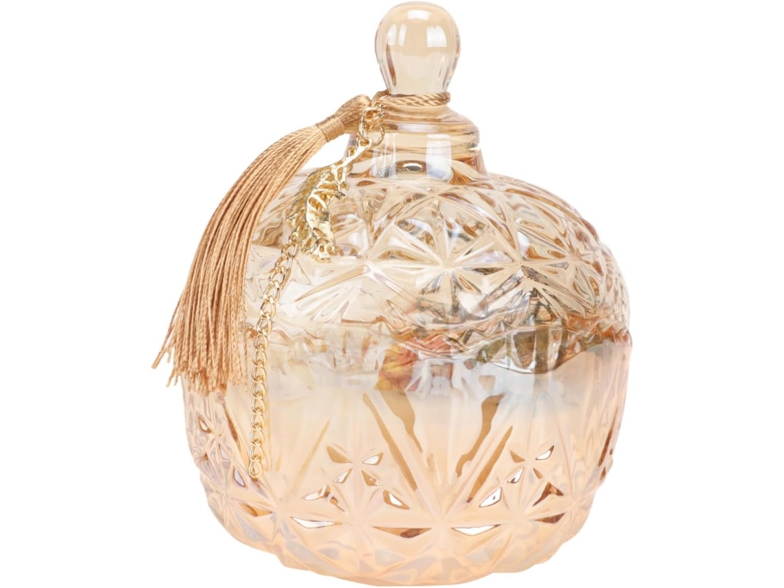 Vela Aromática de Soja Sem Fumaça com Recipiente Vidro para Criar um Ambiente Relaxante em CHABERLU