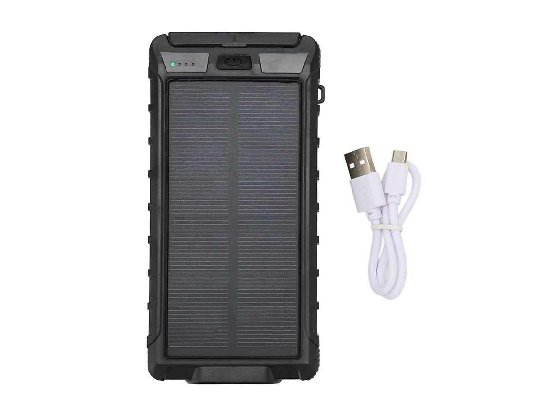 Bateria Portátil com Energia Solar EOOCOO (com Bússola e Lanterna Led)