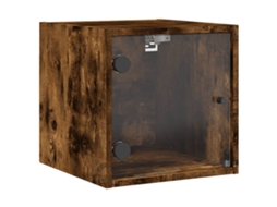 Bedside Cabinet, Bedside Cabinets Vidaxl Marrom Madeira Processada (n/a)