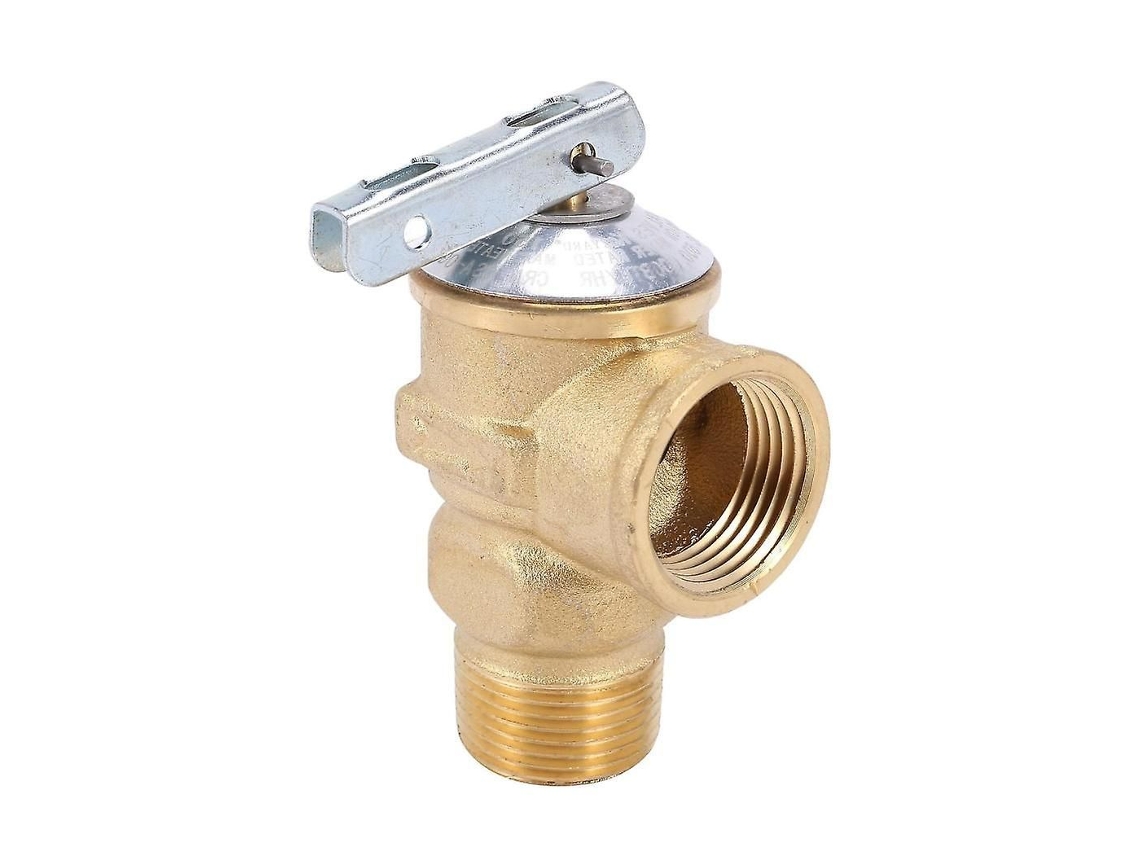 Válvula Segurança Aquecedor Água 3/4" Npt 150psi. Latão Sem Chumbo.