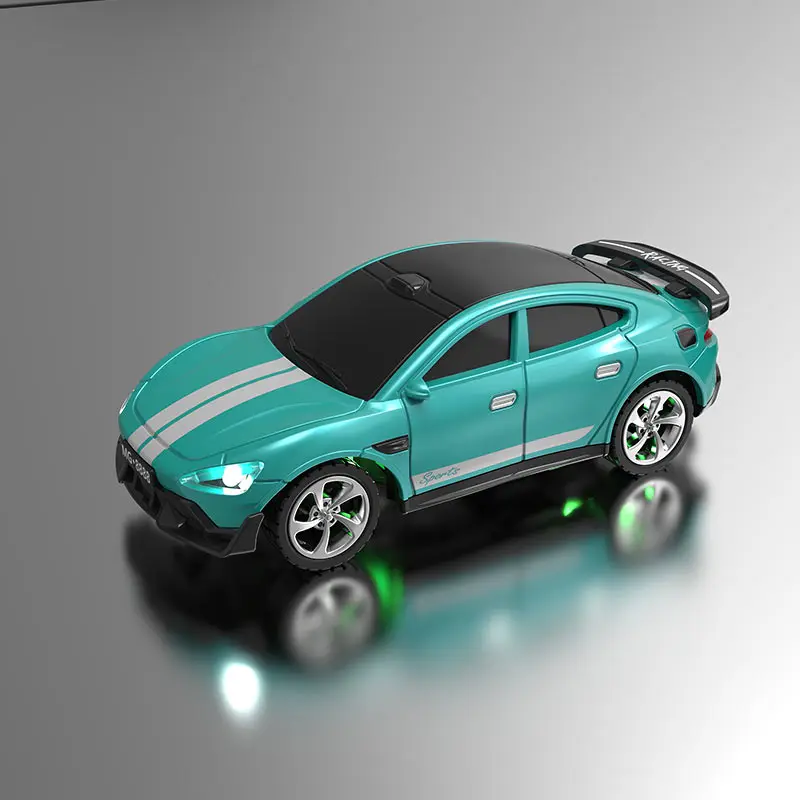 (azul Golfo) Mini Carro De Controle Remoto 1:64 2.4ghz Para Cidade, Alta Velocidade, Liga Leve, Para Todos Os Terrenos