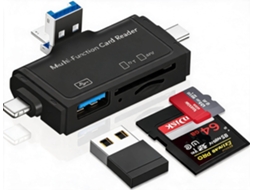 Leitor de Cartões 7 em 1 para Dispositivo Móvel AQUAFORGE