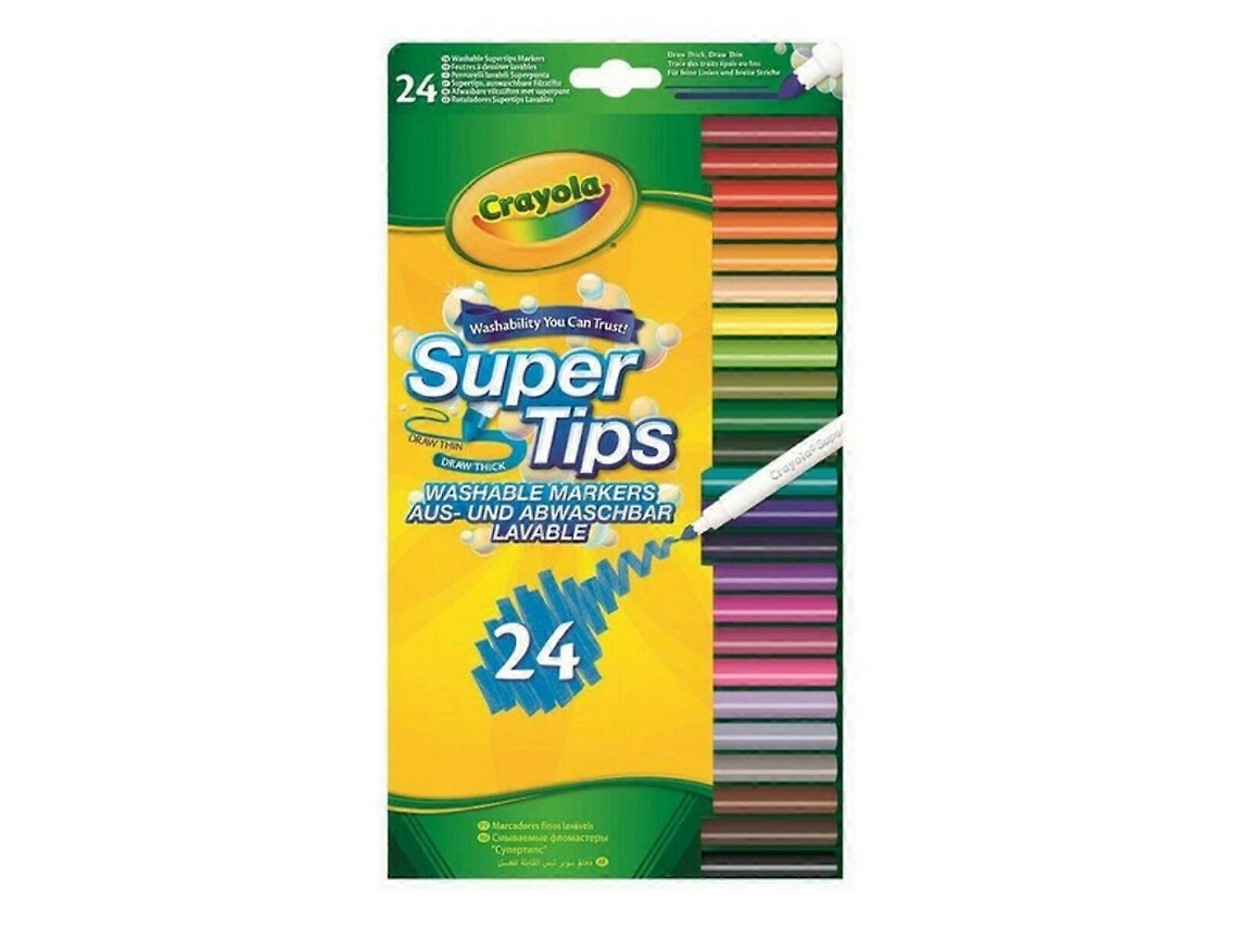 Marcadores Laváveis ​​crayola B01bf6f20k Olysi Shop (24 Unidades)