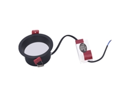 Foco Empotrado Anti glare Profundo Lateral Delgado Lâmpada de Alumínio 9w 6000k Ac180 265v