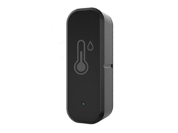Termômetro e higrômetro inteligente Semi Fio para casa, Wi-Fi e Bluetooth, preto.