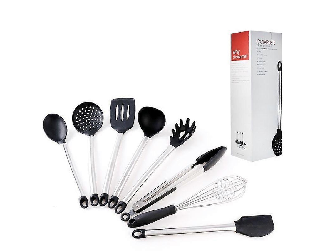 Conjunto De 8 Utenslios De Cozinha De Silicone Nostalgia88