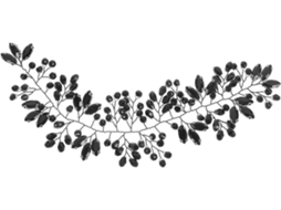 Nuobesty Tiara De Noiva Com Strass Preto - Acessório Para Cabelo De Noiva - Tiara De Cabelo