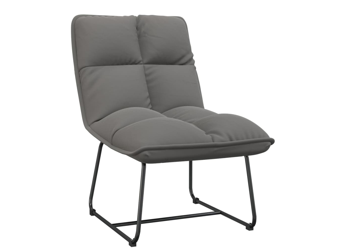 Leisure Chair, Leisure Chairs Vidaxl Cinzeto Veludo