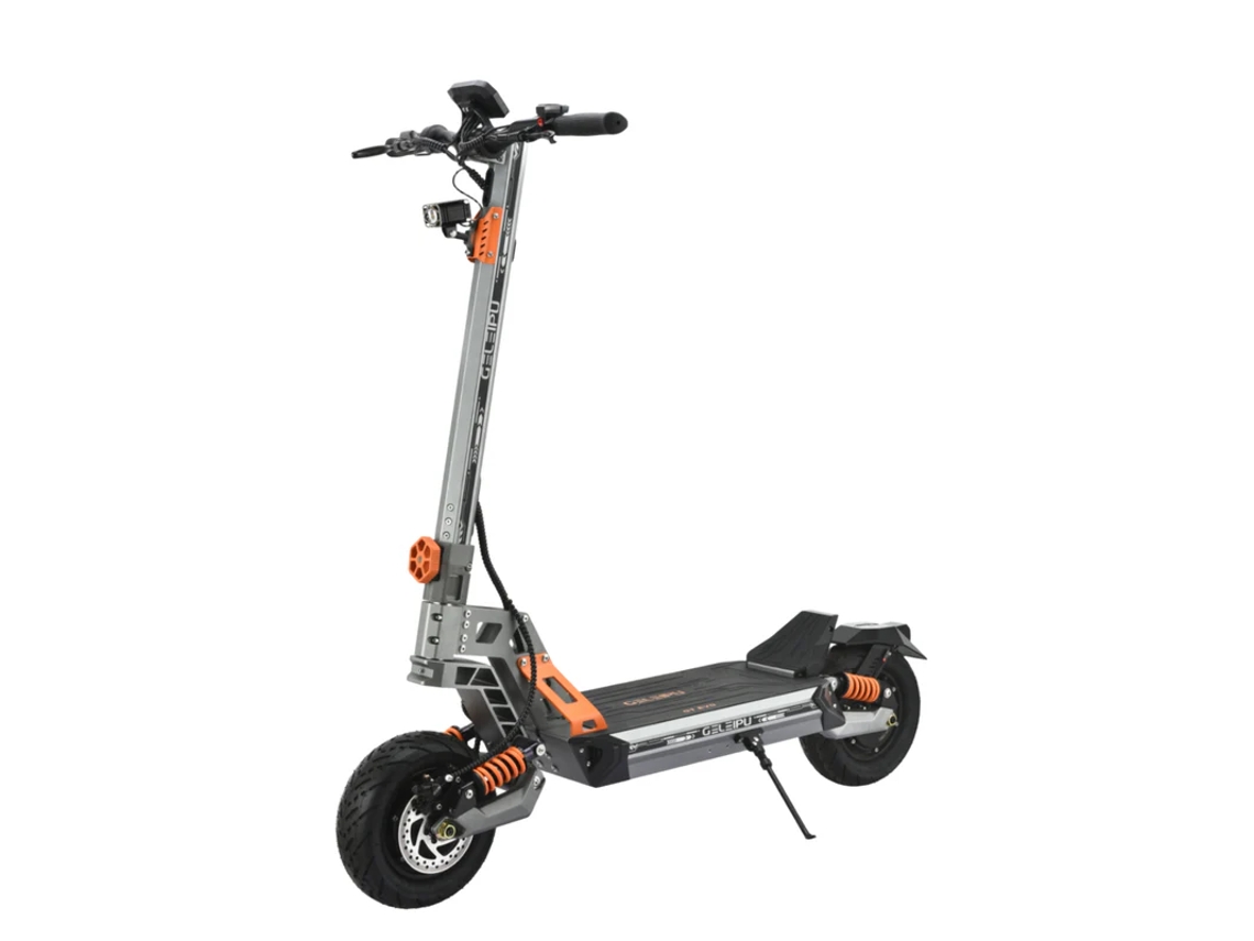 Geleipu Gtevo Scooter elétrica todo-terreno com 11 polegadas, dois motores e bateria de 60V 36Ah.