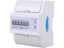 VYLARA Medidor De Energia Digital Lcd Monofásico 4p Din Rail, Medição Precisa De Energia, Alta Estabilidade E Proteção Contra Roubo, Ampla Aplicação Para Ins