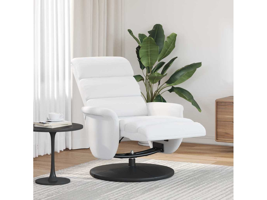 Vidaxl Poltrona Reclinável Branco 98 X 71 X 106 Cm Pu