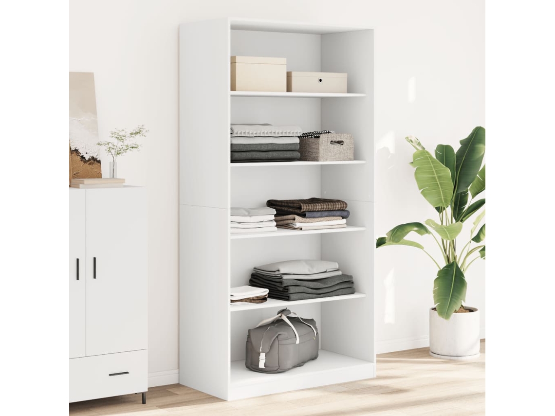Vidaxl Roupeiro 100x50x200 Cm Contraplacado Branco