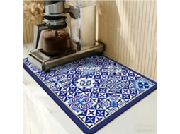 Tapete de secagem Louça estampado, superabsorvente, para escorrer café e secar mesas, secagem rápida, ideal para cozinhar e preparar café.
