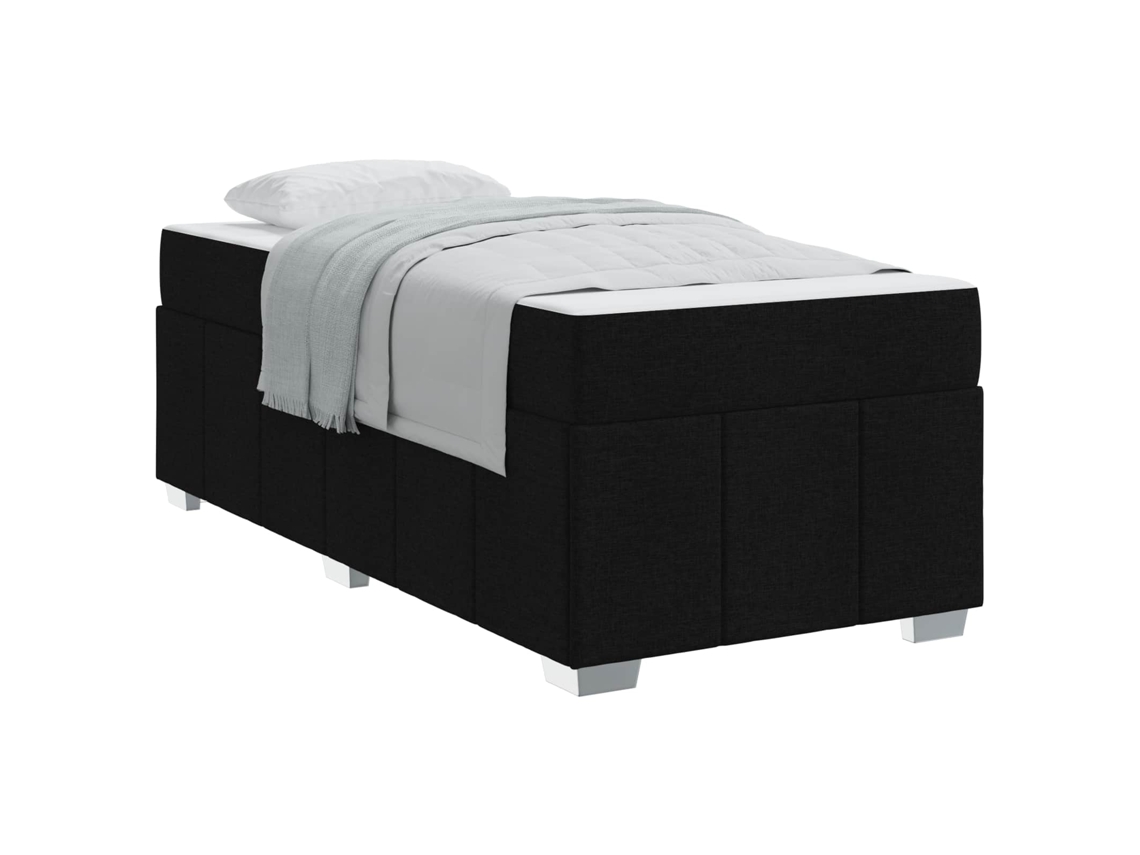 Estrutura da Cama com Colchão Preto Tecido MAISON EXCLUSIVE 80x200 cm
