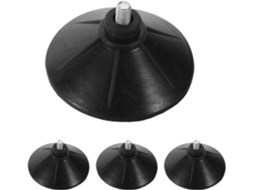 Conjunto De 4 Almofadas Antivibração, Suporte De Nivelamento De 8 Cm (3,15 Polegadas)