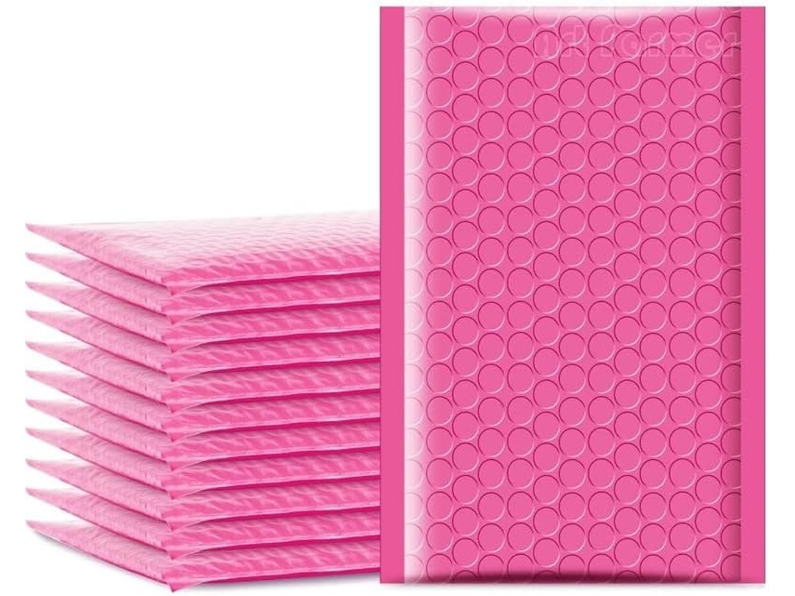 Envelopes de bolha coloridos, 50 unidades, sacos de envio impermeáveis, embalagem (para 18 cm)
